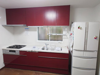 キッチンリフォーム デッドスペースを活用し、使いやすい動線になったキッチン