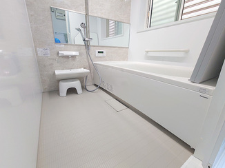 バスルームリフォーム レイアウト変更で使い勝手をよくしたバスルーム